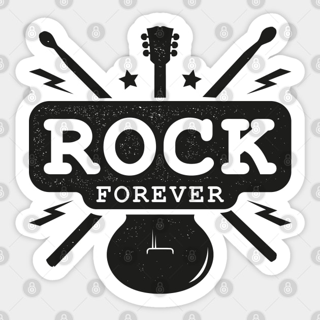 Rock Forever Sticker by Dosunets